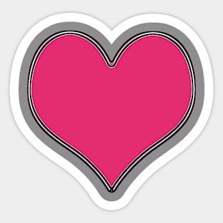 Sweet Red Heart Sticker